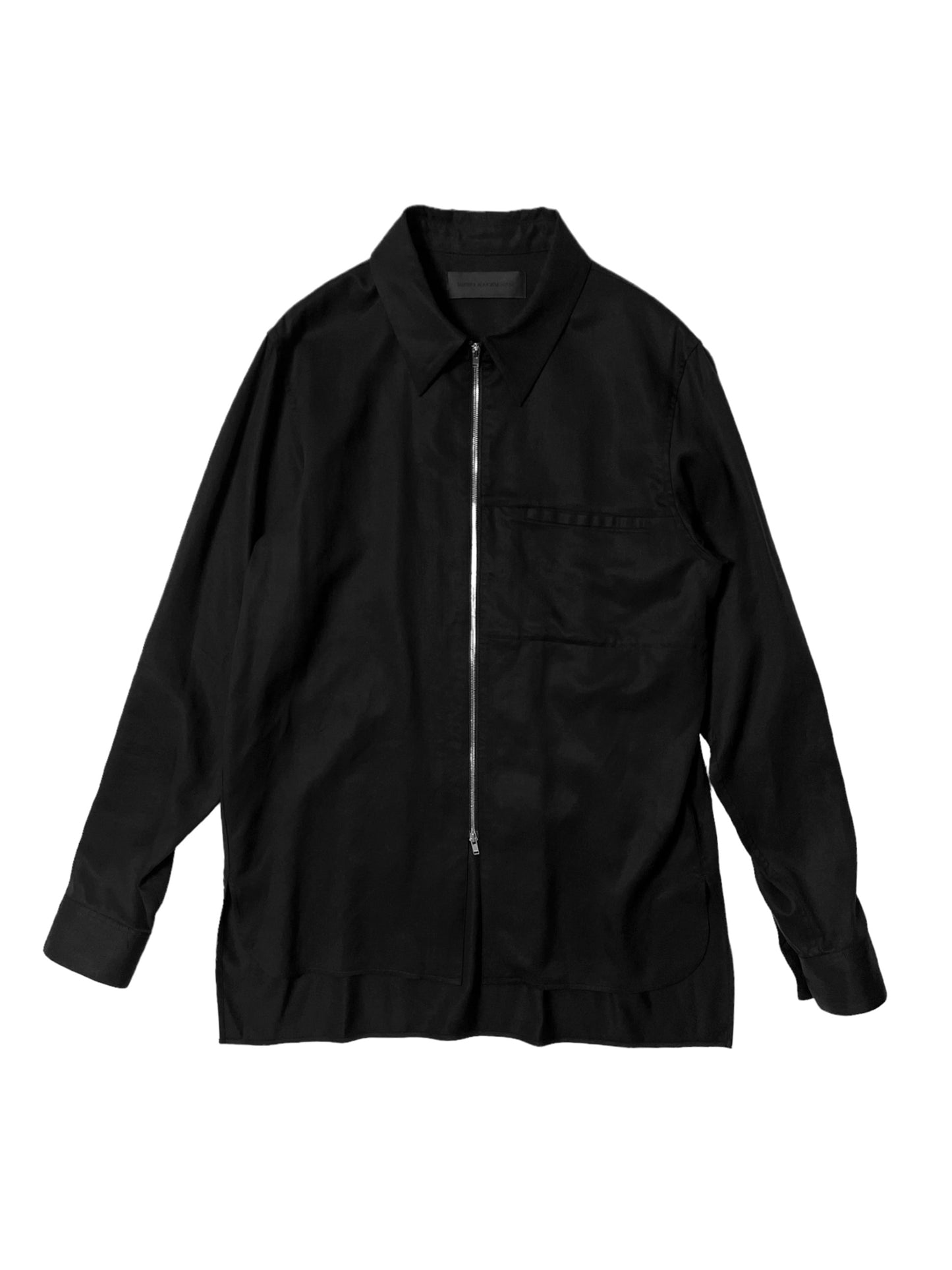 GINA / ZIPUP SHIRT in BLACK