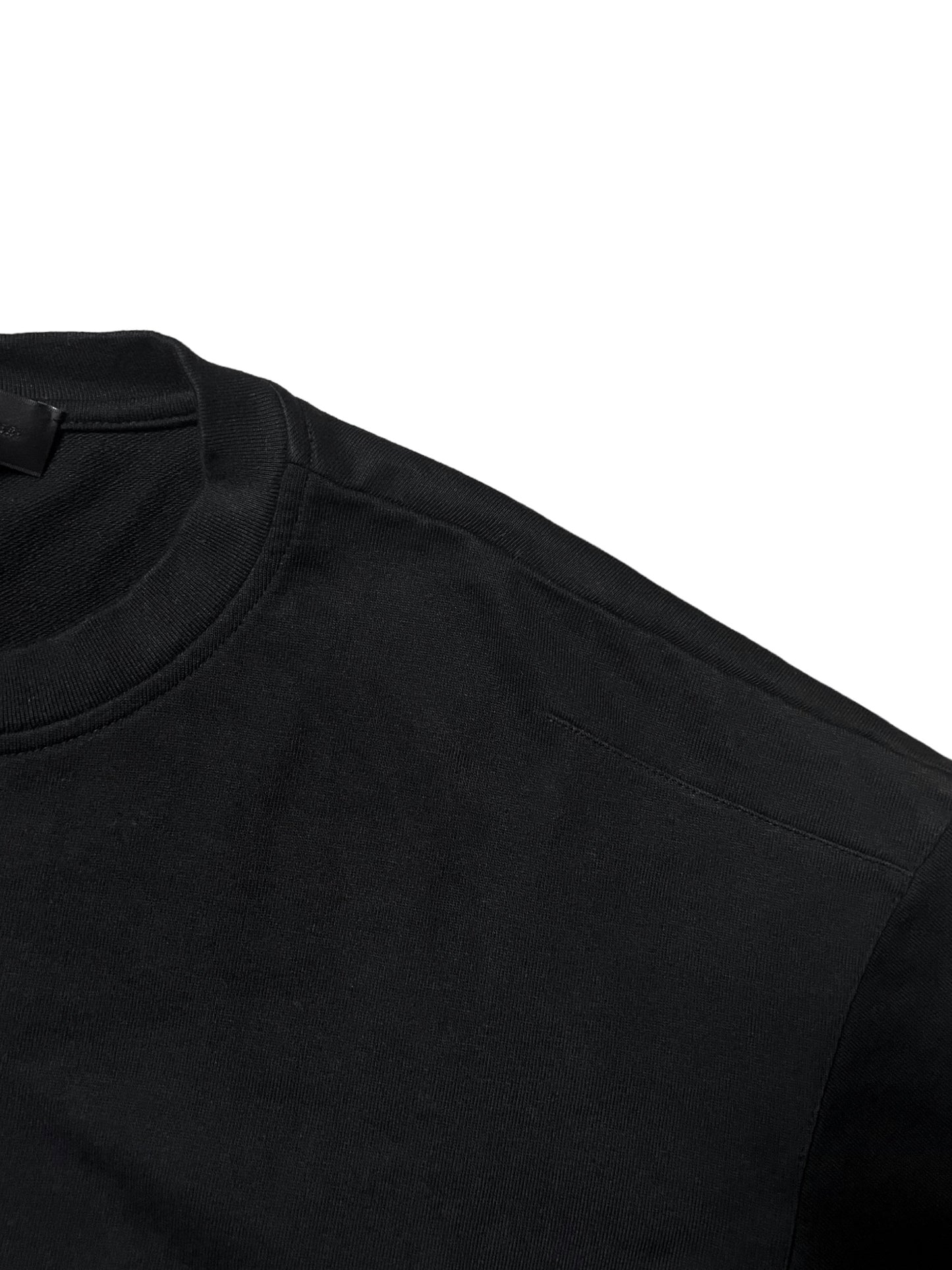 GARMENT DYED LOUNGE SWEATSHIRT in BLACK