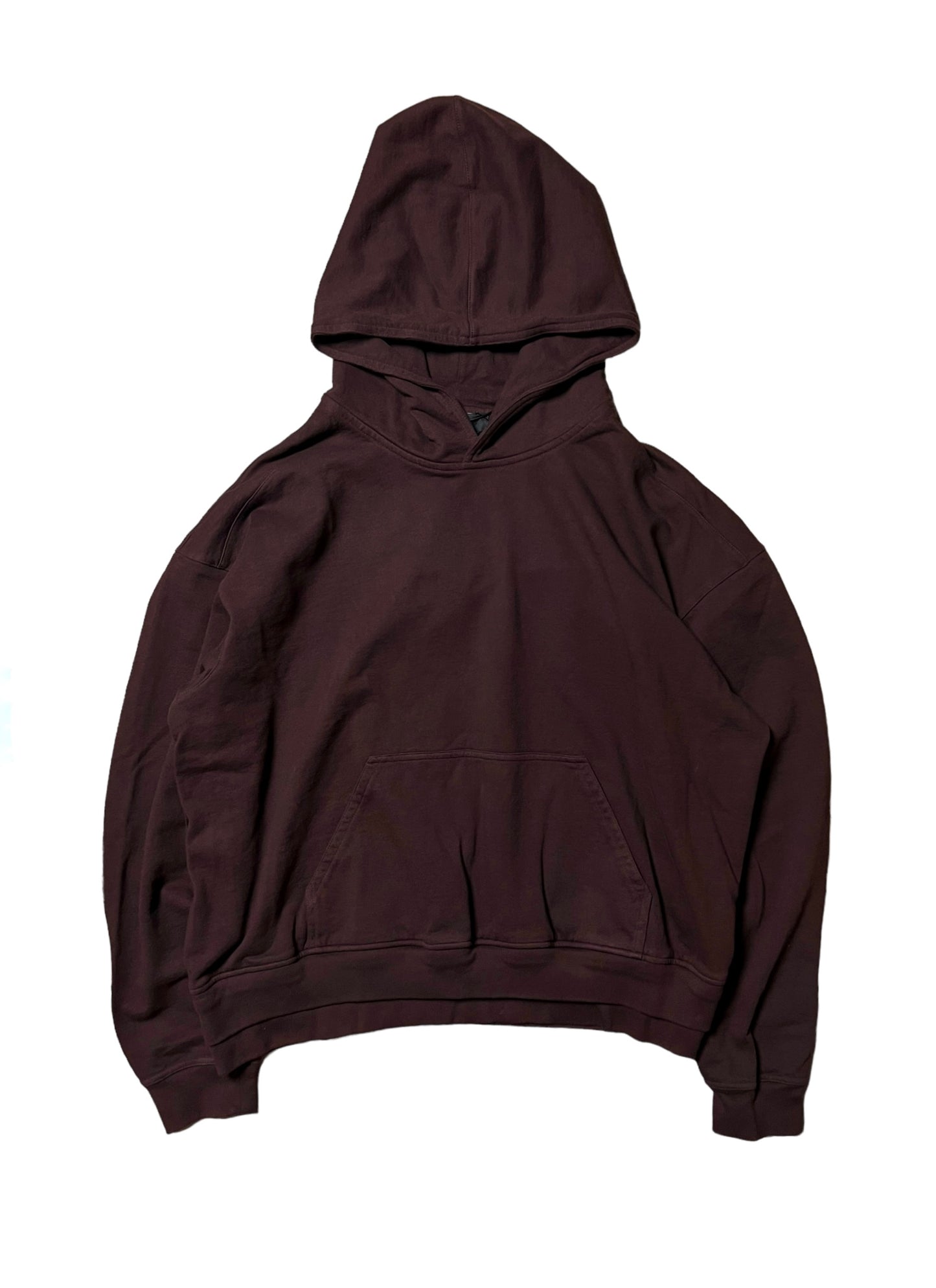 GARMENT DYED LOUNGE HOODIE in BROWN