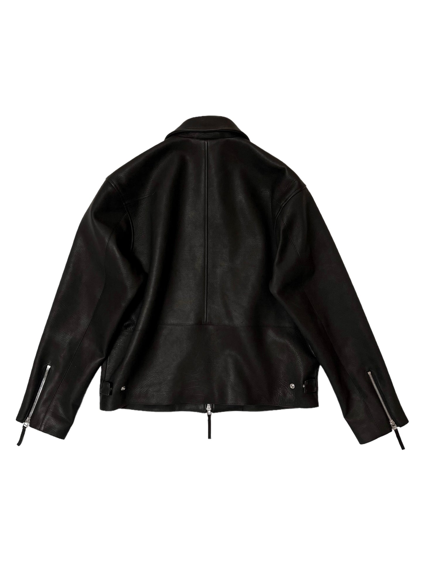 ALDO / GRAIN CALF LEATHER BLOUSON in BLACK