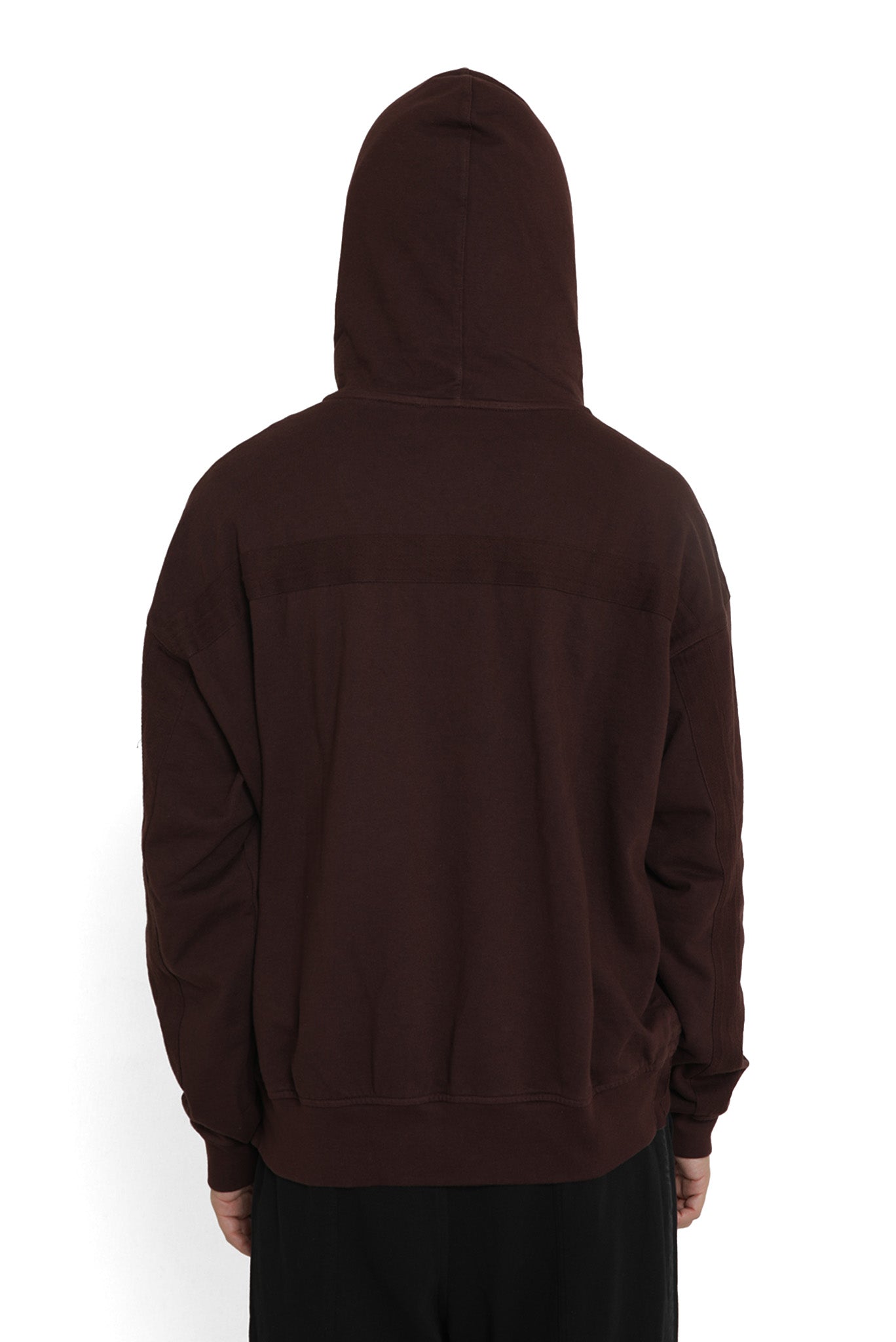 GARMENT DYED LOUNGE HOODIE in BROWN