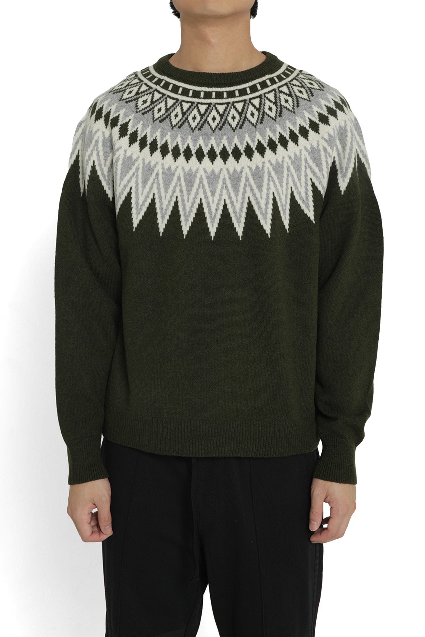 MERAK / KNIT JUMPER in HUNTER GREEN