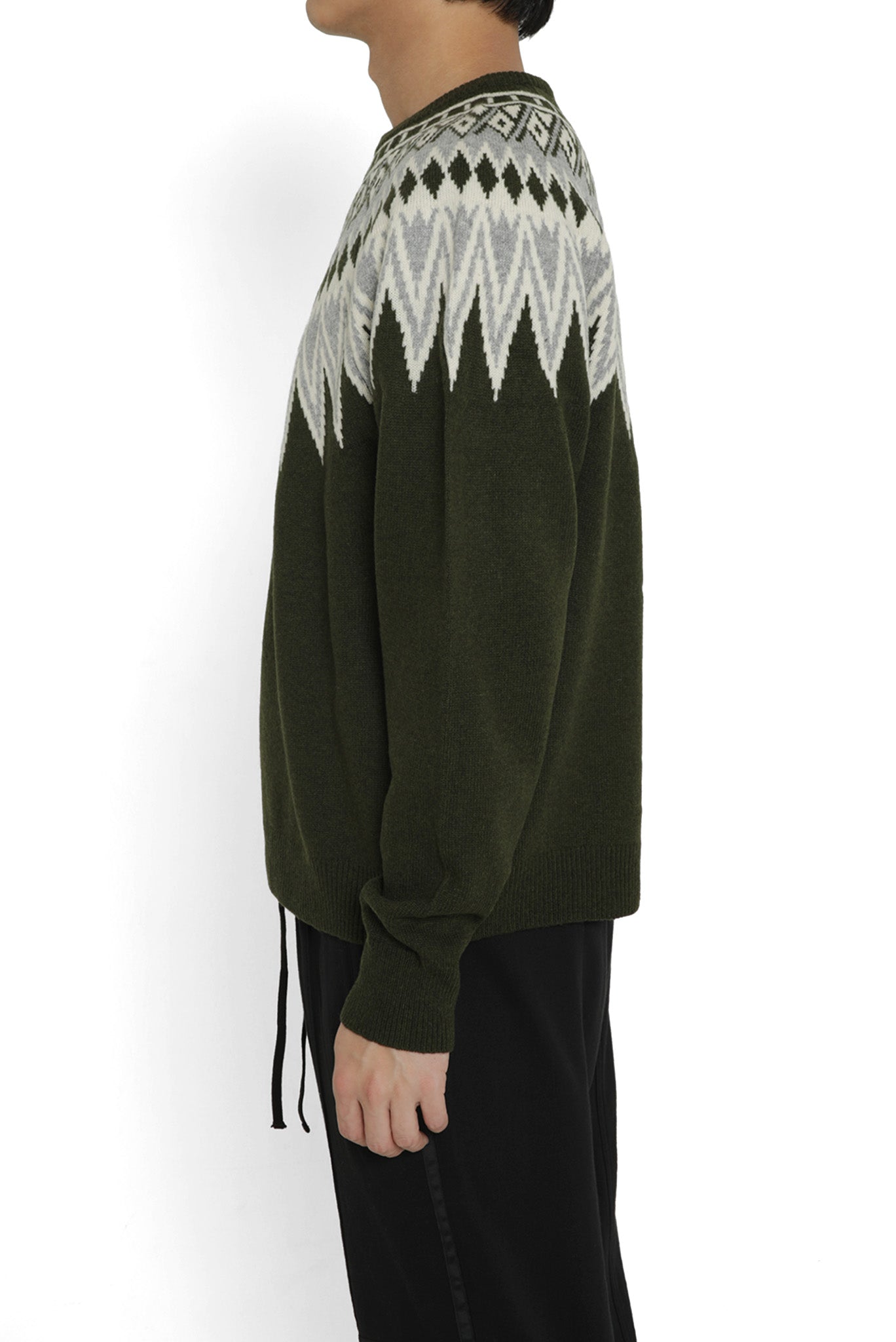 MERAK / KNIT JUMPER in HUNTER GREEN