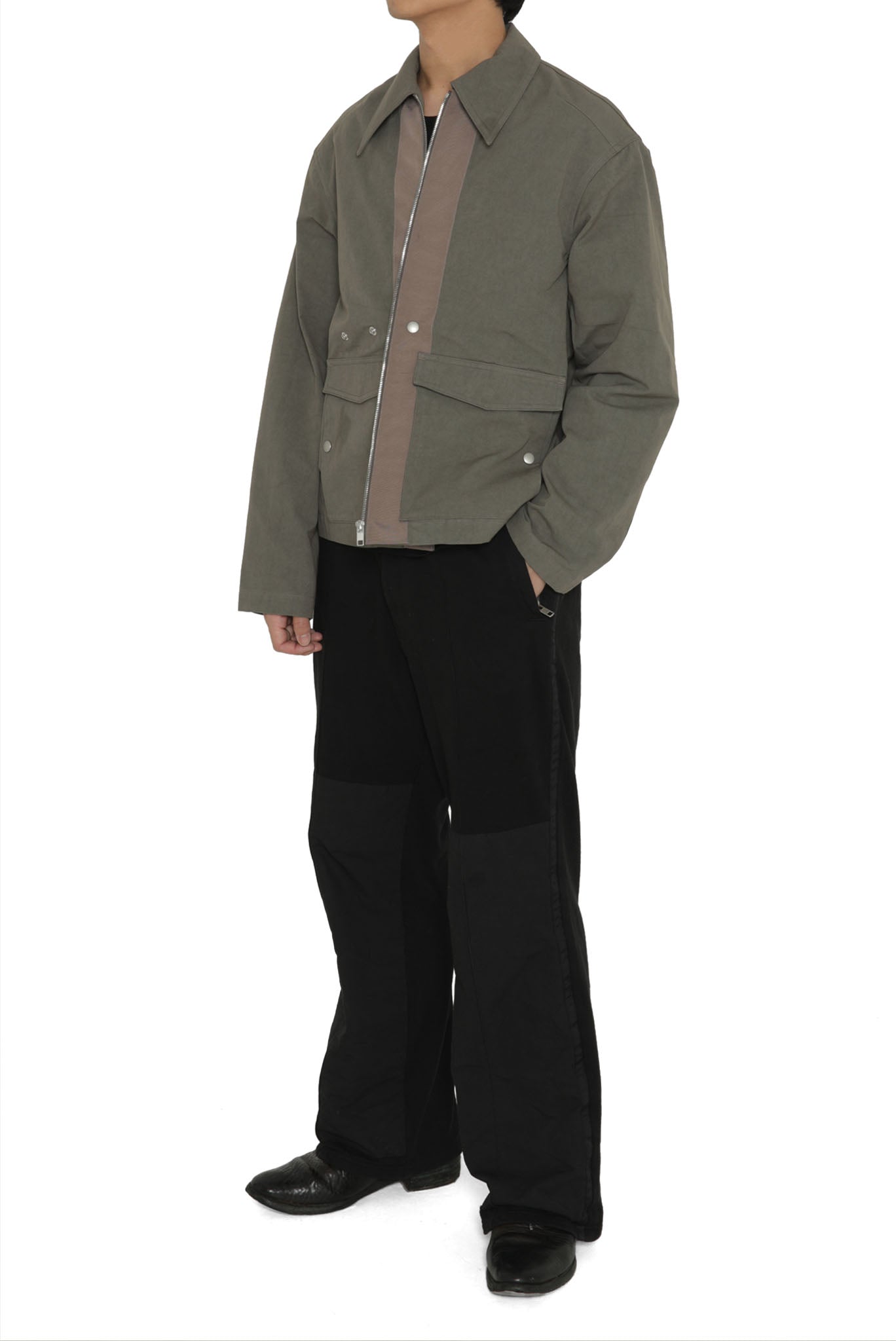 PERCY WORK BLOUSON in DULL GREY