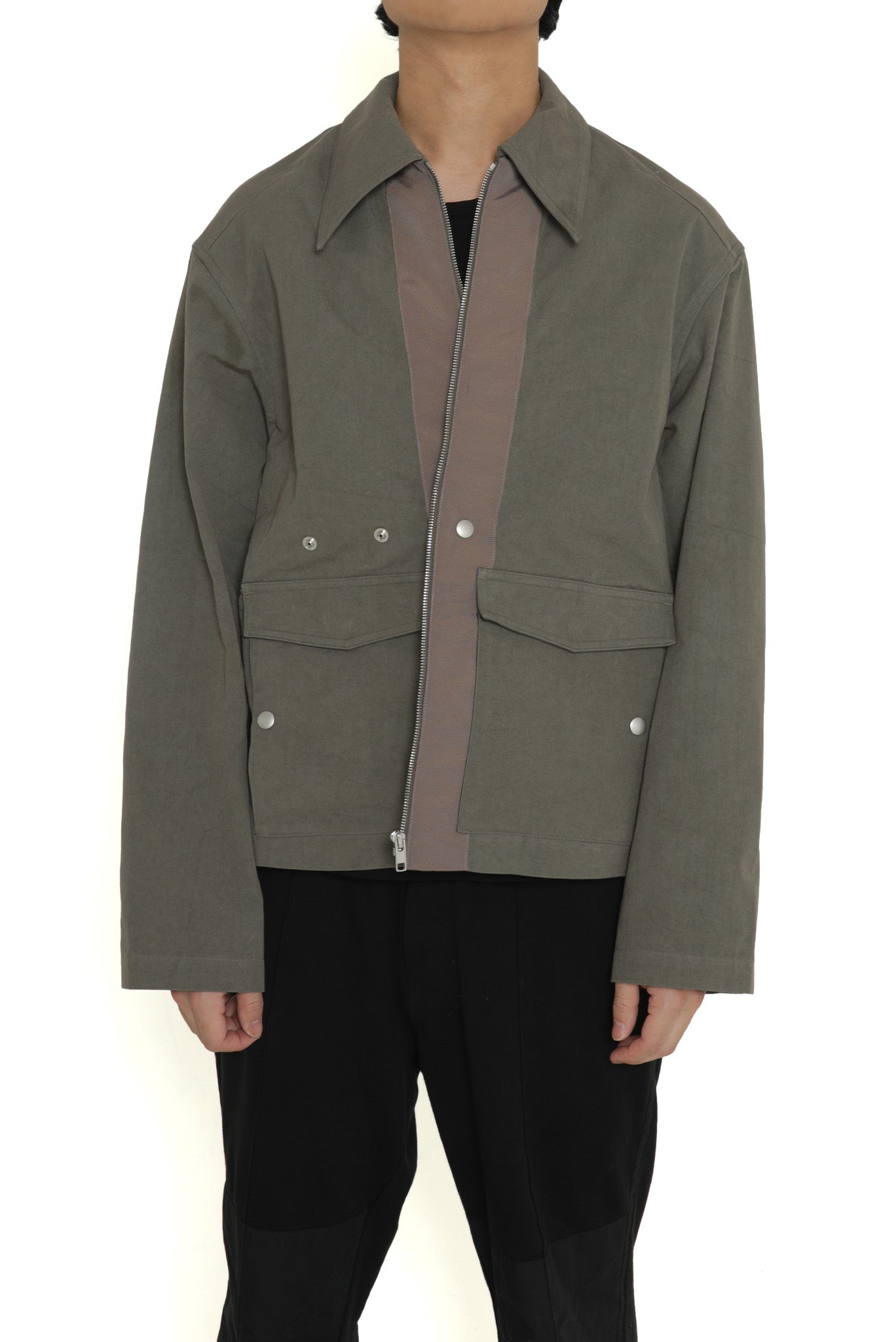 PERCY WORK BLOUSON in DULL GREY