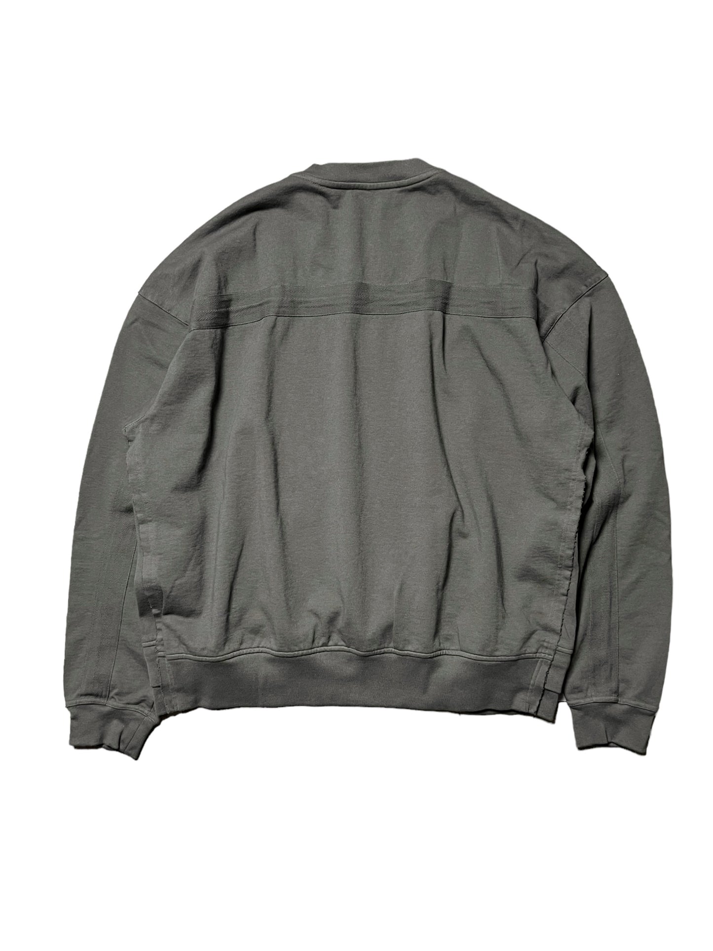 GARMENT DYED LOUNGE SWEATSHIRT in DULL GREY