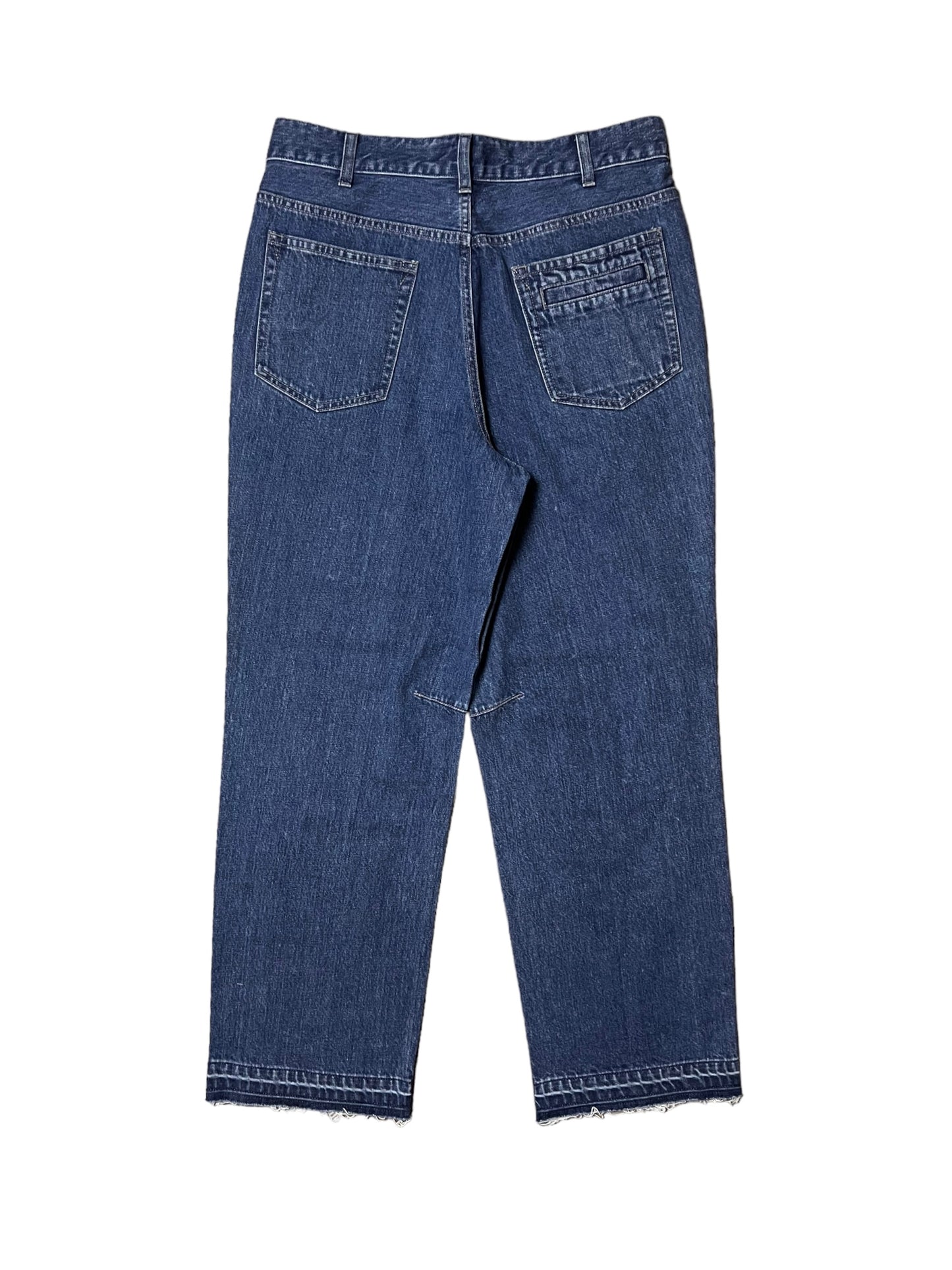 TAPERED DENIM TROUSERS in INDIGO