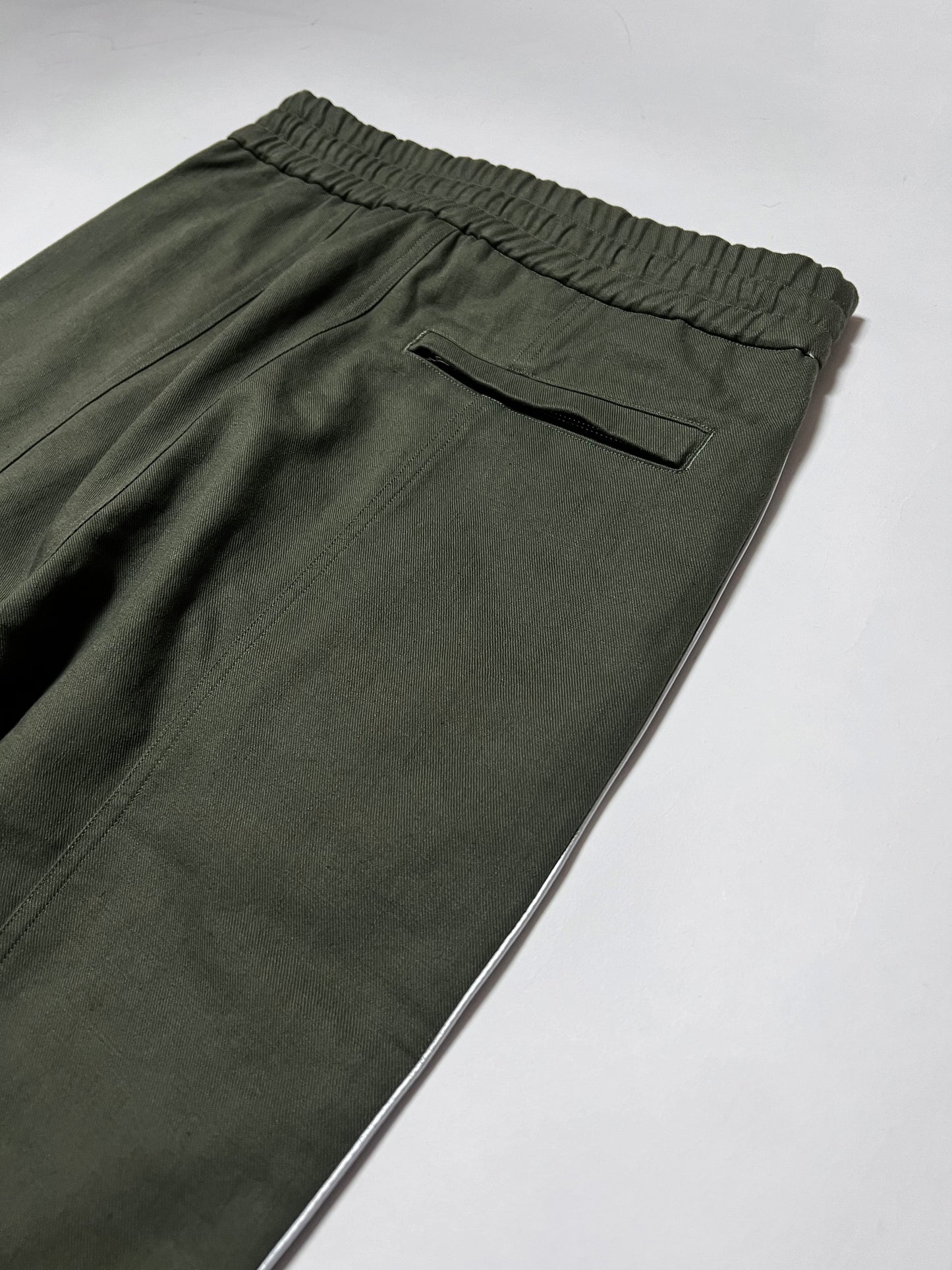 MIRA COTTON LOUNGE TROUSERS in HUNTER GREEN