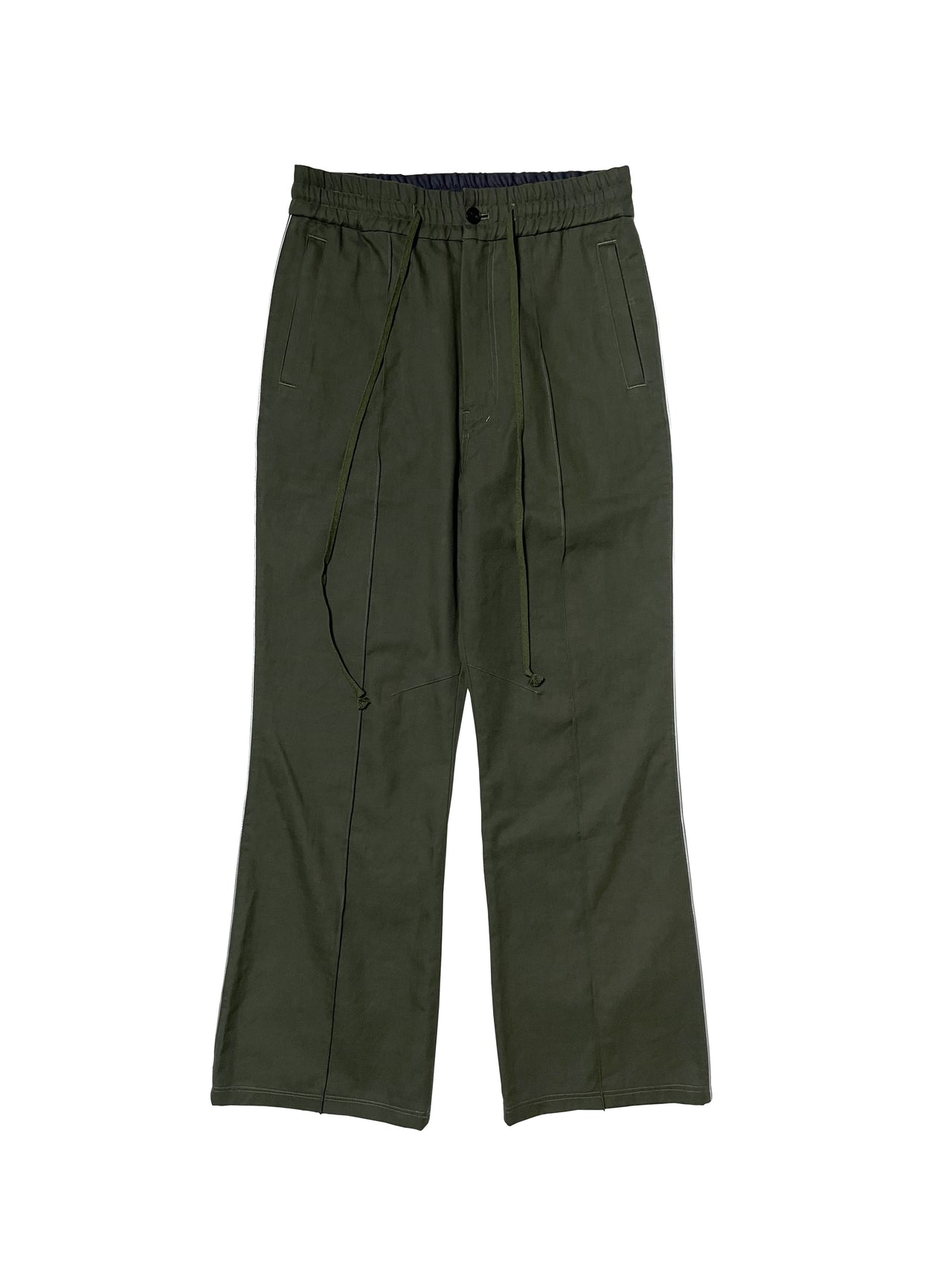 MIRA COTTON LOUNGE TROUSERS in HUNTER GREEN