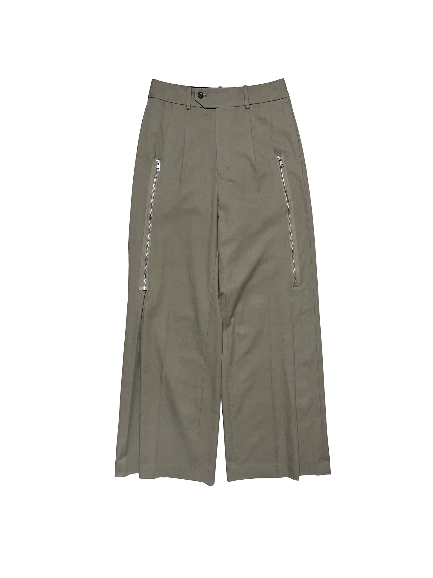 SCHEDAR ZIPPED TROUSERS in DUST