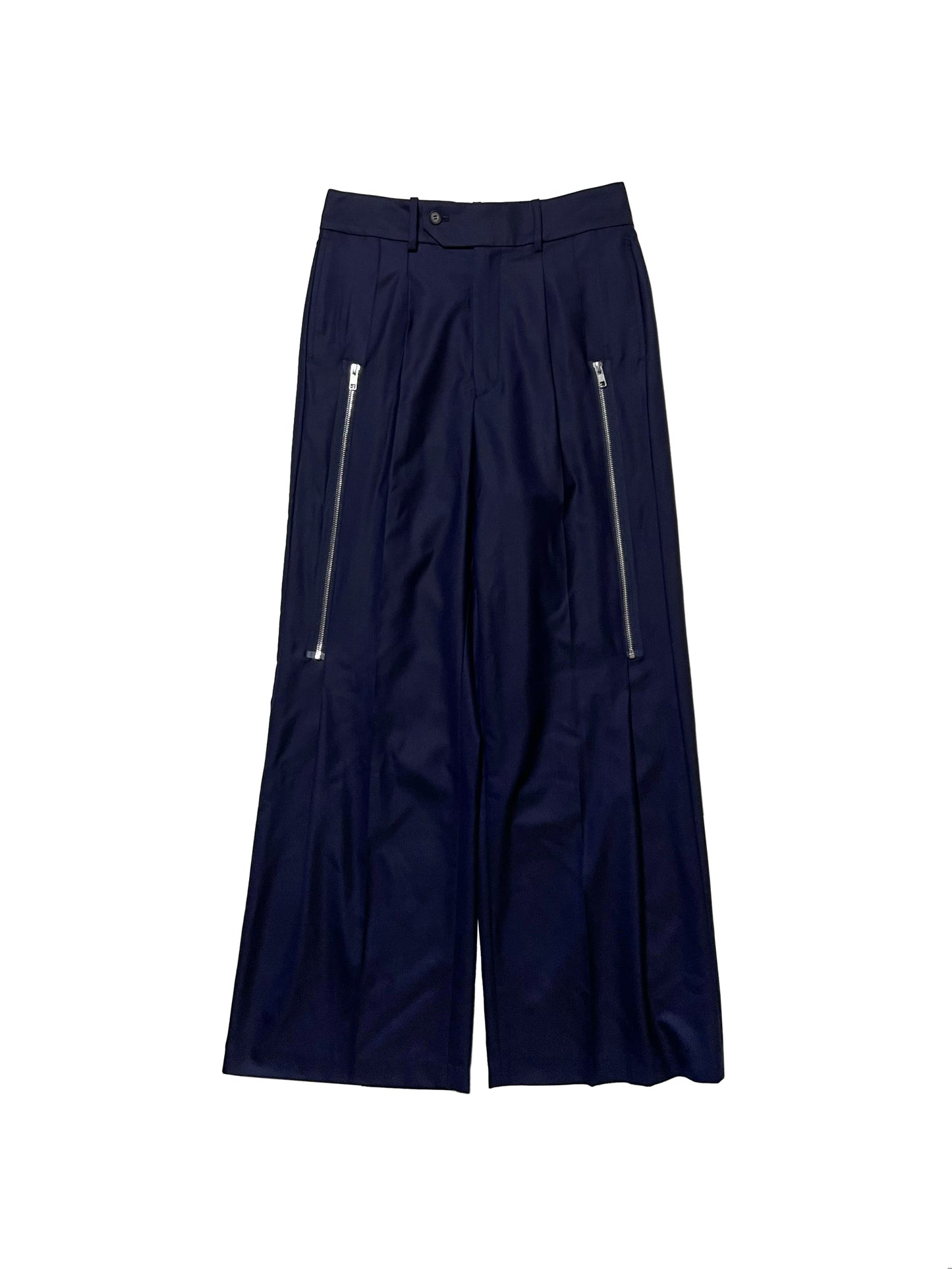 SCHEDAR ZIPPED TROUSERS in NAVY