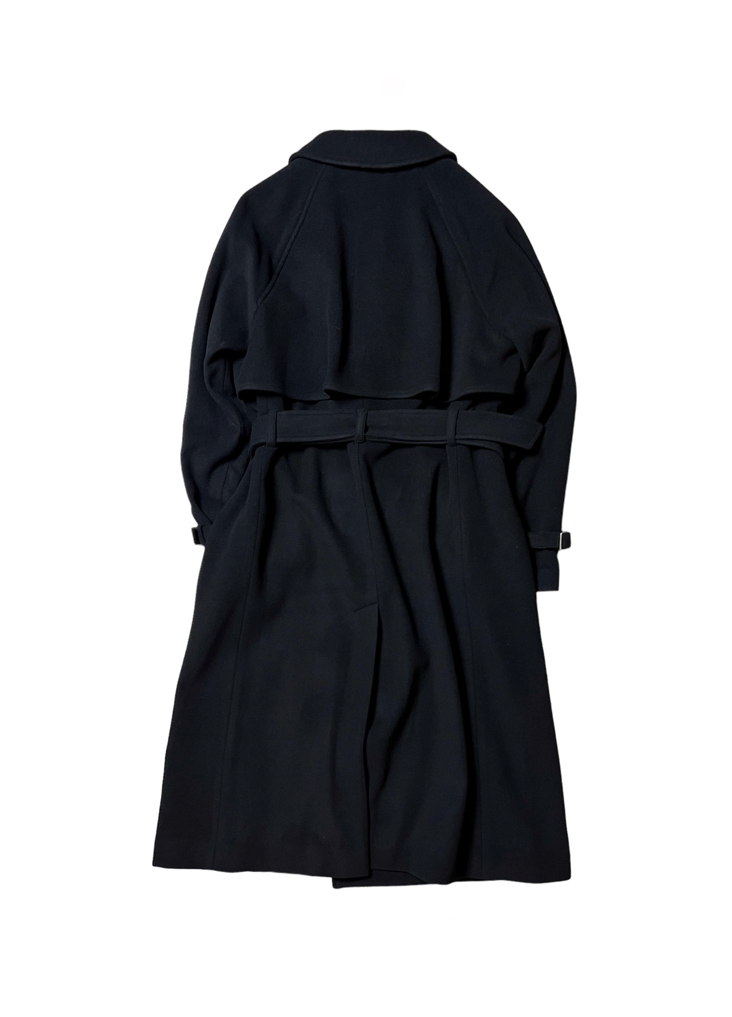 SIRIUS WOOL MELTON BLAZER COAT in BLACK